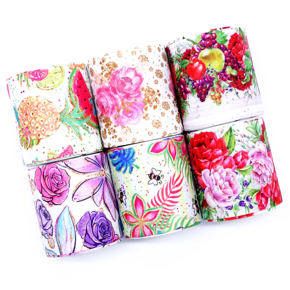 Бесплатная доставка 50 ярдов мультяшная печатная корсажная лента 31930|Ленты для