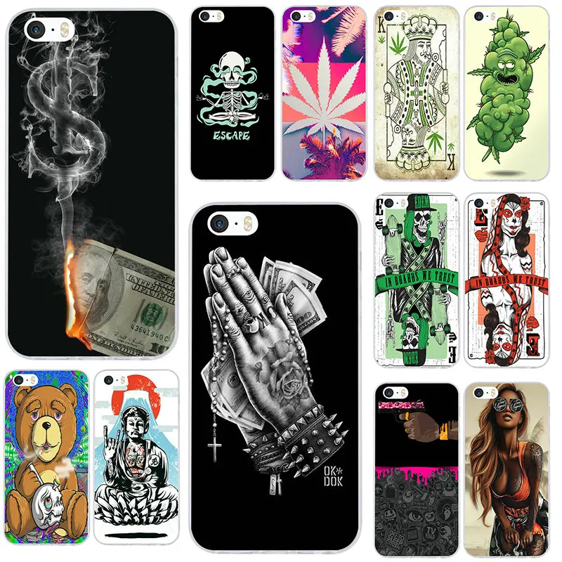 Сорняк лист мягкий чехол из искусственной кожи чехлы для мобильных телефонов iPhone