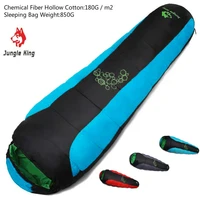 jungle king cy0901 spring summer filled four hole cotton warmth sleeping bags outdoor hiking camping mummy sleeping bags 850g