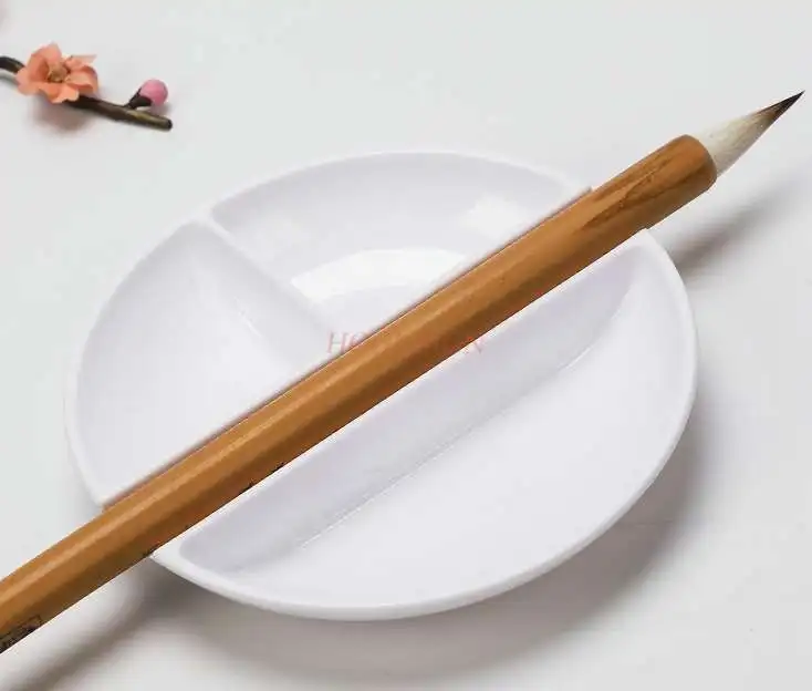 Овальная Палетка Сливовая трехстрочная Акварельная тарелка плоская картонная