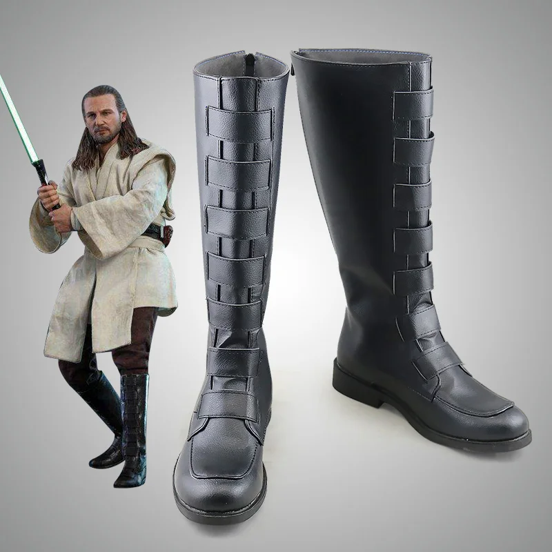 Звездные войны: Последний рыцарь джедаев Qui Gon Jinn обувь для костюмированной