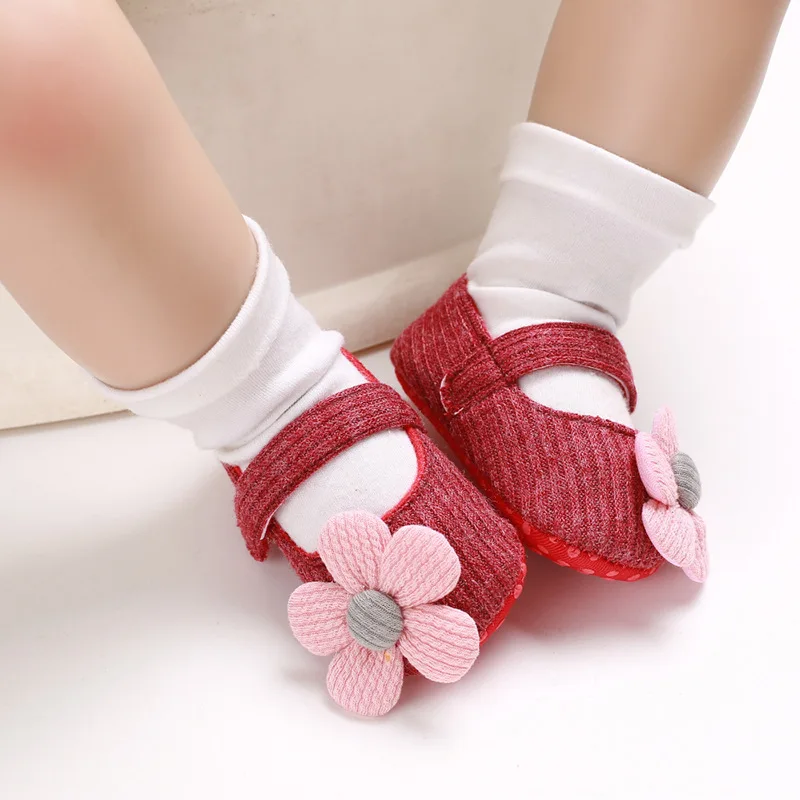 Новая детская обувь 3-6-12 месяцев мягкая обувь с цветочной подошвой для прогулок для девочек 0-1 года от AliExpress RU&CIS NEW