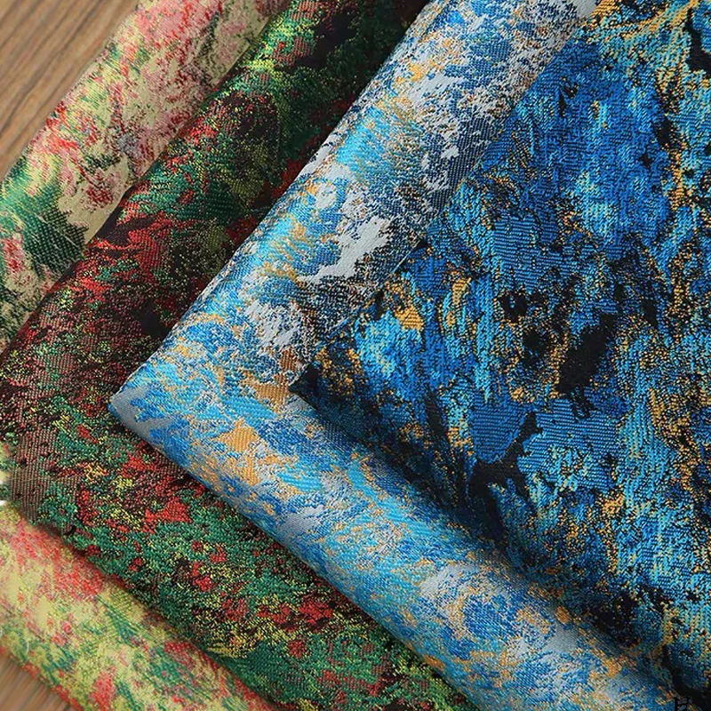 

Brocade Fabric Classic Oil Painting Retro Art Handmade Fashion Diy Clothing Fabric Dutch Wax High Quality