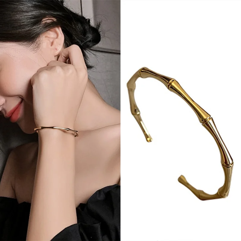 

Женские металлические браслеты, модные ювелирные изделия, Браслет-манжета для девочек, золотой, серебряный цвет