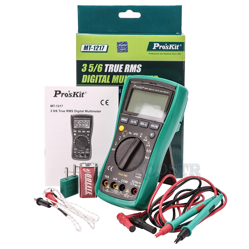 Профессиональный тестовый мультиметр Pro 'skit MT-1217 стандартный тестер