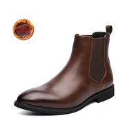 2021 new men chelsea boots brand desiginer classic italy dress boots fashion casual warm plush bussiness ankle boots big size 48