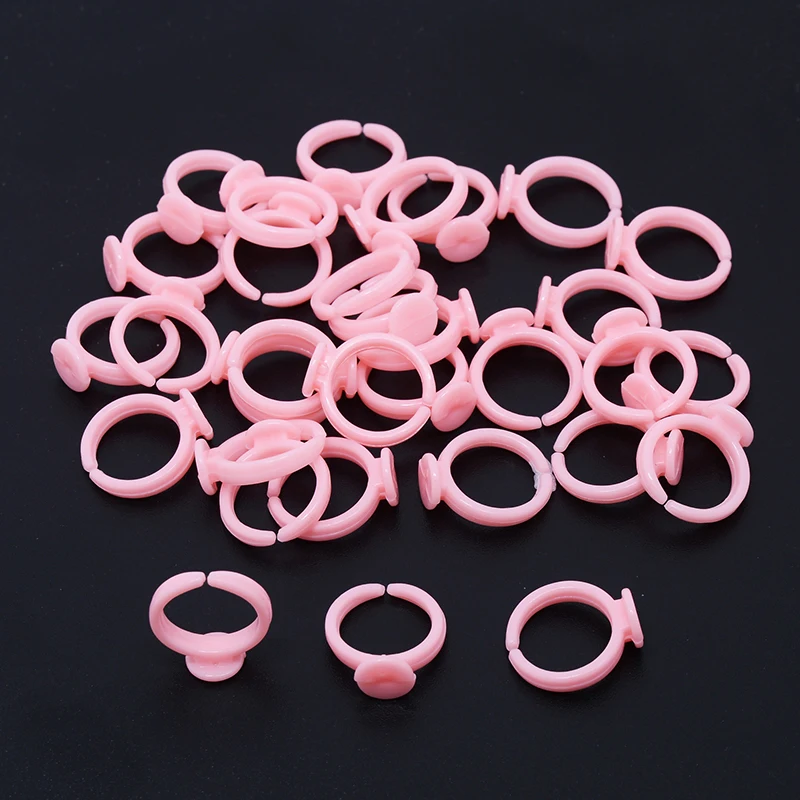 Регулируемое розовое кольцо для изготовления ювелирных изделий Детские