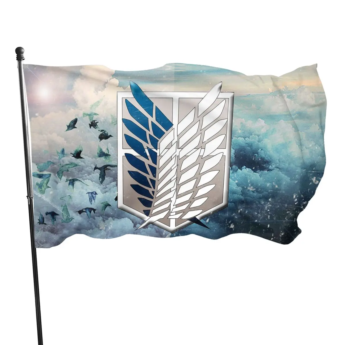

90*150cm Attack On Titan flag For Decoration custom banner Flag