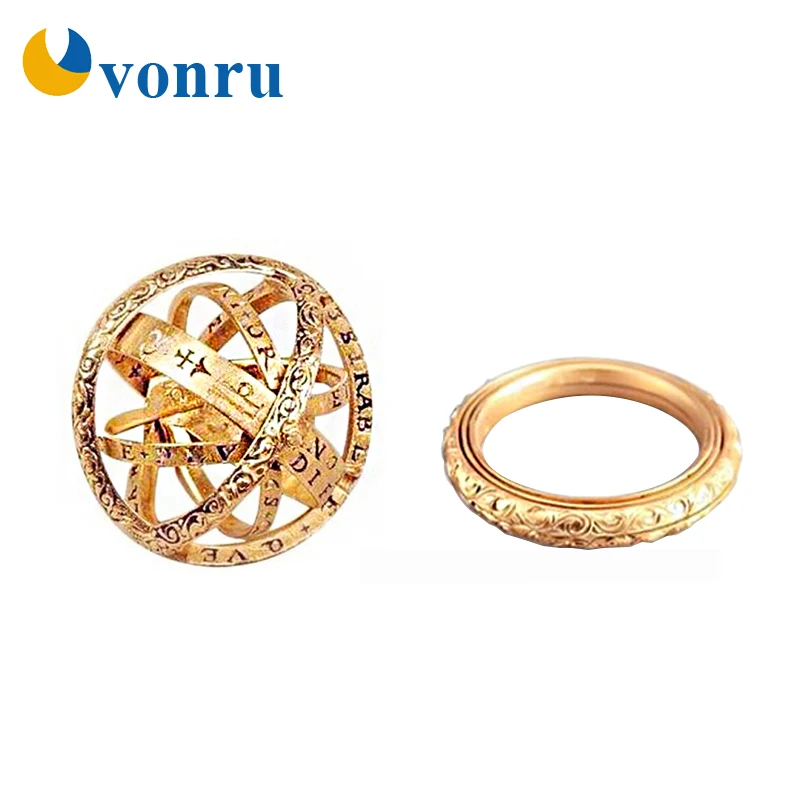Астрономический шар кольцо с космическим пальцем влюбленная пара ювелирное