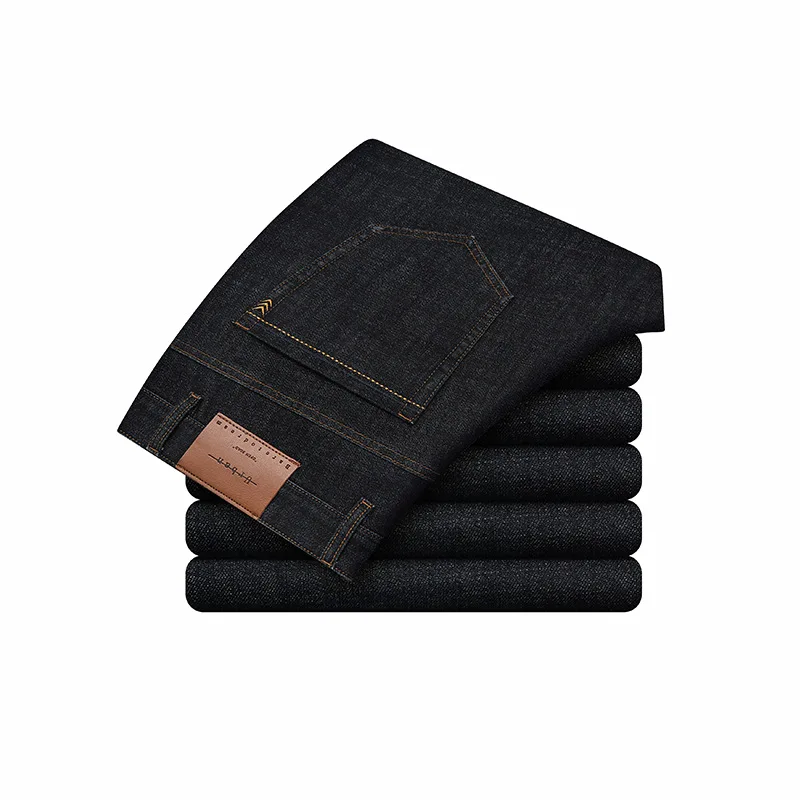 Брендовые джинсы мужские s бизнес стрейч брюки повседневные Прямые для мужчин