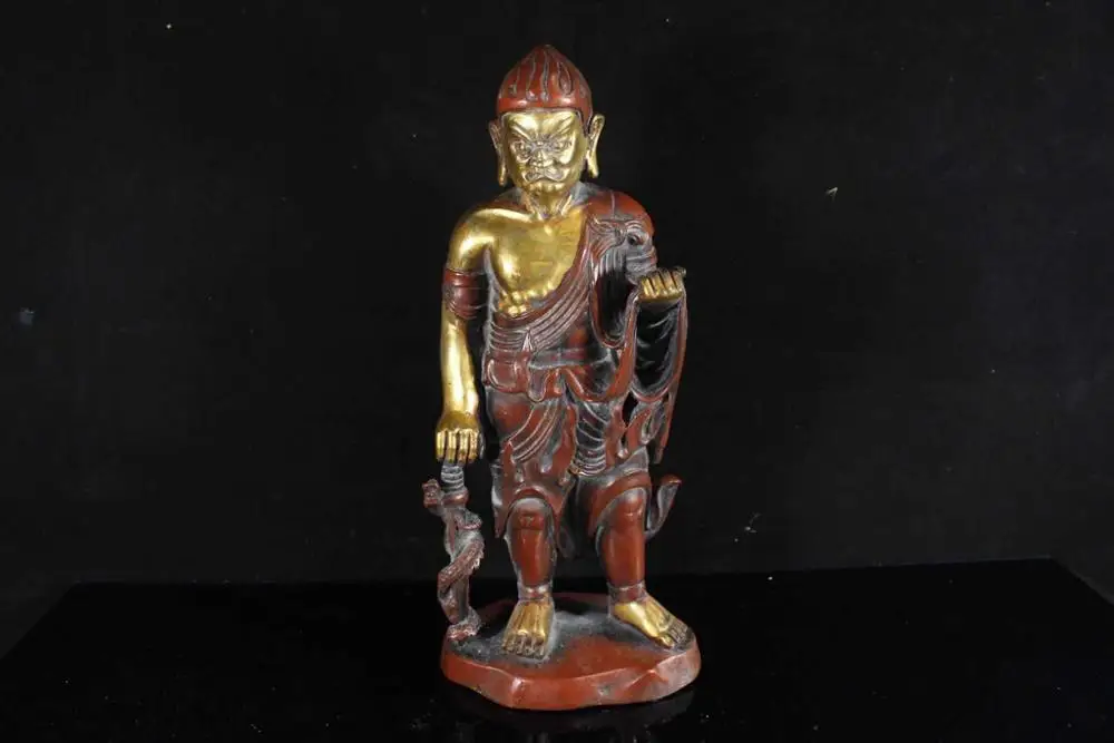 

wedding decoration China wealth auspicious Gilded brass and copper gilt statue, immobile Pluto statue Founder of Taoism