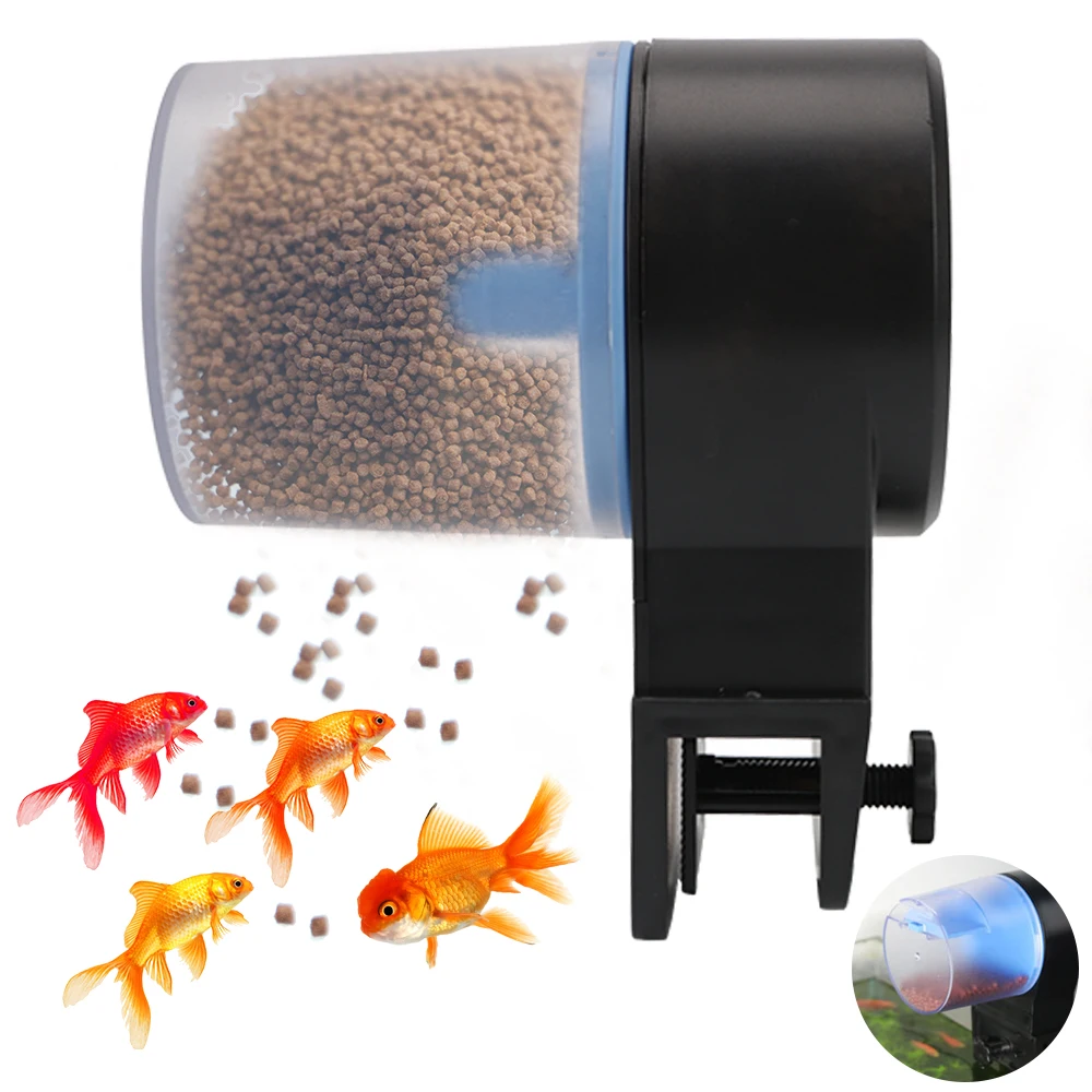 

Timer Food Feeding Aquarium Fish Feeder Automatic Fish Feeder Smart Timing 8/12/24 hours Auto Goldfish Feeder