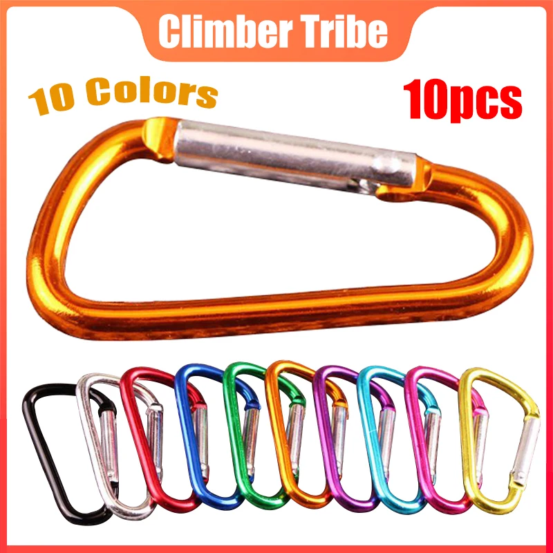 10 шт. карабин для скалолазания d-образные пряжки бутылок из алюминиевого сплава