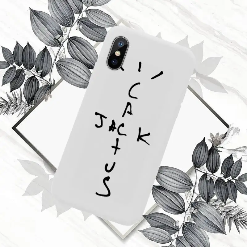 

Cactus jack Phone Case White Candy Color for iPhone 11 12 mini pro XS MAX 8 7 6 6S Plus X SE 2020 XR