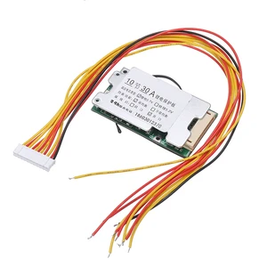 Плата защиты литий-ионных элементов 10S, 36 В, 30 А, защита литий-ионных элементов 18650, плата BMS PCB с балансировкой для инвертора электромобиля