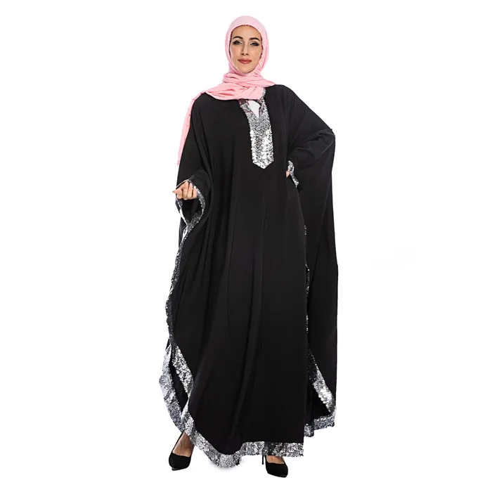 Мусульманское платье-хиджаб с блестками abaya s Djellaba Femme кафтан марокканский кафтан Дубай турецкие платья ислам одежда для женщин Оман