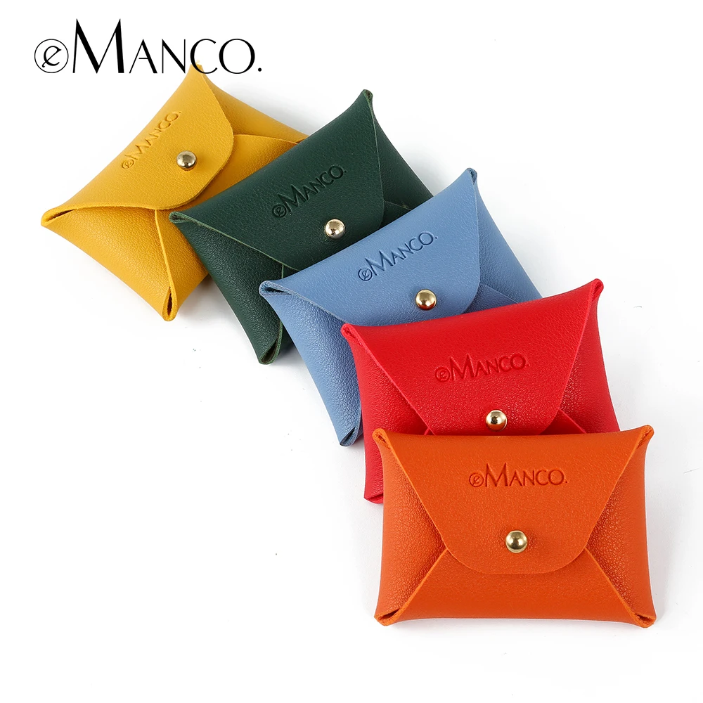 Модный многоцветный кожаный кошелек для монет Ювелирная упаковка коробка