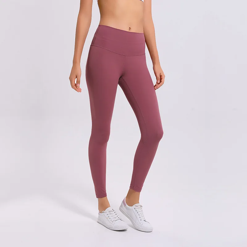 

the United States close skin naked feeling fashion yoga pants of tall waist belly in peach buttock lift the fitness pants