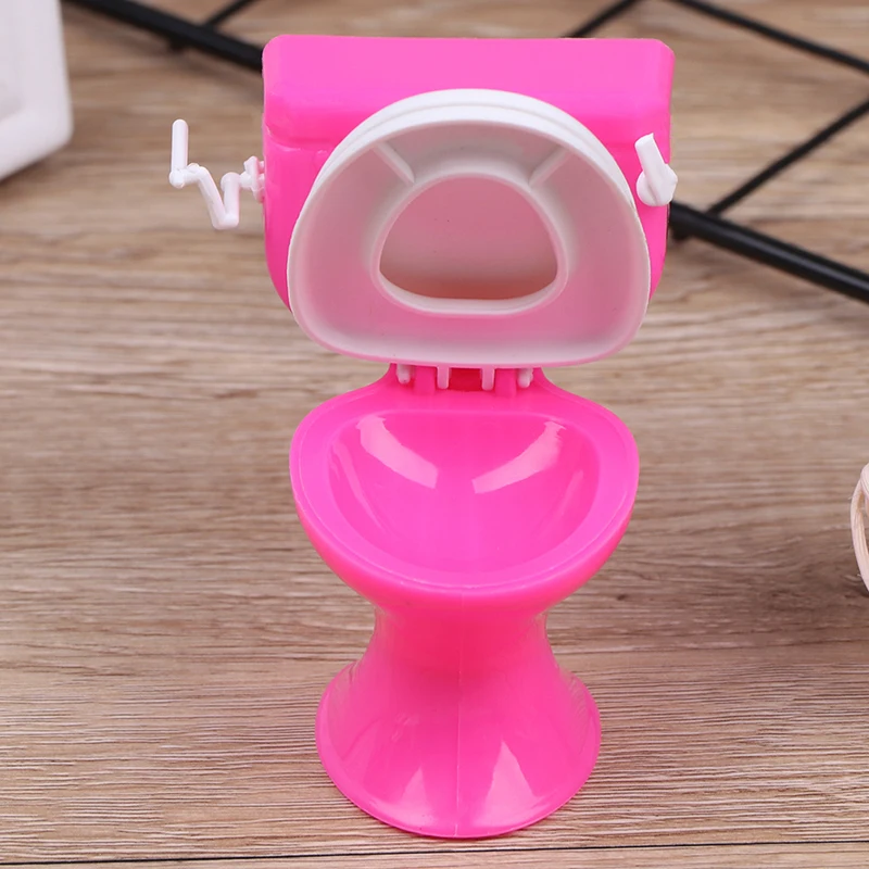 

New Dollhouse Furniture Vintage Bathroom Modeling Toilet Paper Doll House Miniature Baby Pretend Toys Dolls Accessories