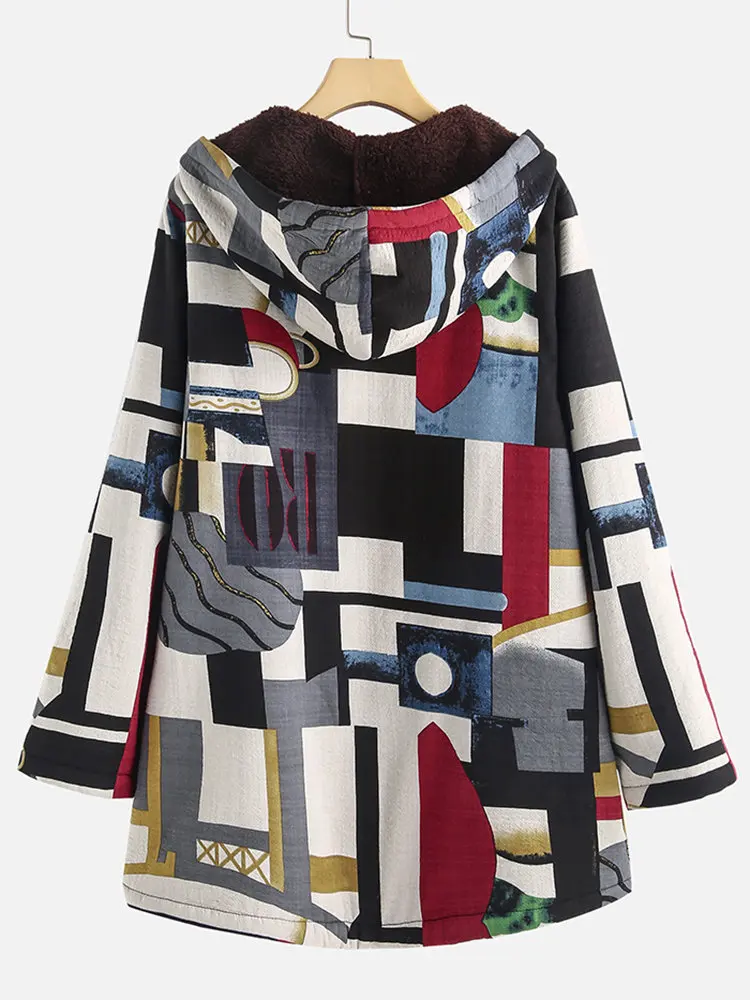 ECN зимнее женское пальто 2019 модное винтажное клетчатое с длинным рукавом теплое