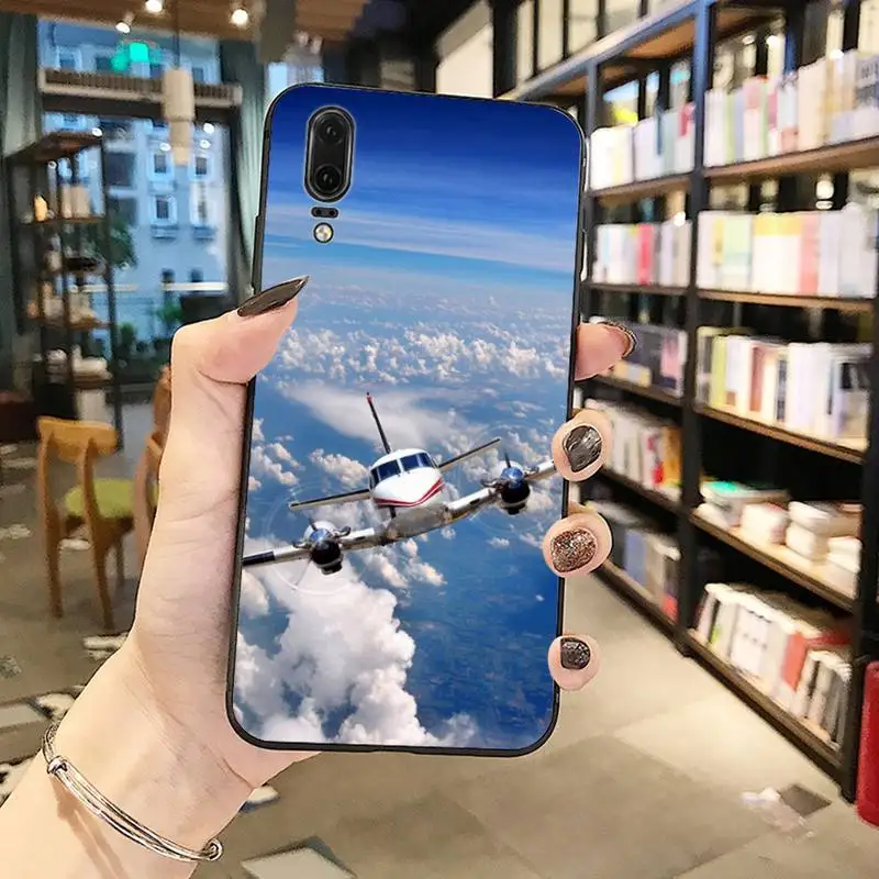 

Aircraft Phone Case For Huawei Y5 Y6 II Y7 Y9 PRIME 2018 2019 NOVA3E P20 PRO P10 Honor 10