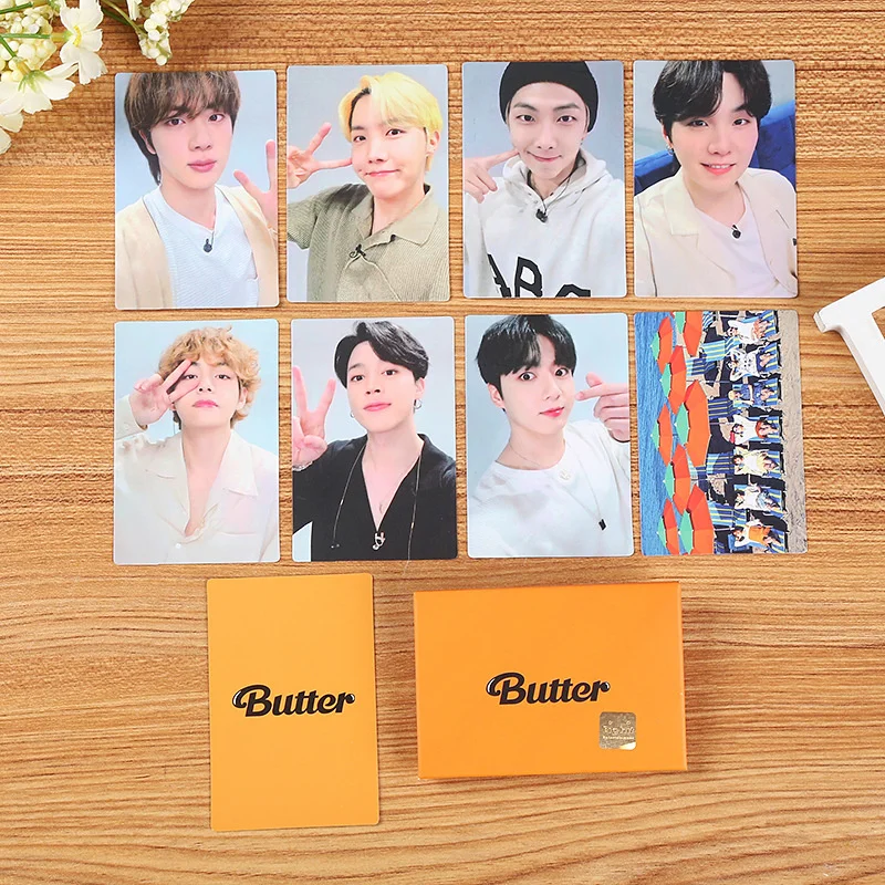 

Korea KPOP Bangtan Boys Butter Album MINI PhotoCard Lomo Cards Premium Photos Fan Collection JUNGKOOK V JIMIN JIN JHOPE RM SUGA