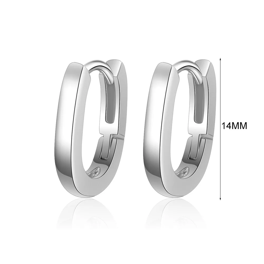 Женские серьги-кольца MEETSOFT из стерлингового серебра с защитой от аллергии модный