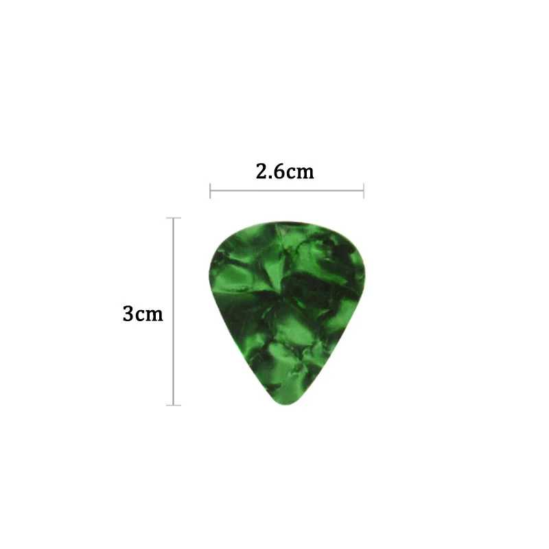 101 pcs gitarre pick zubehör 046mm 071mm 096mm farbe zufällig heißer verkauf akustische picks plektrum celluloid elektrische glatte