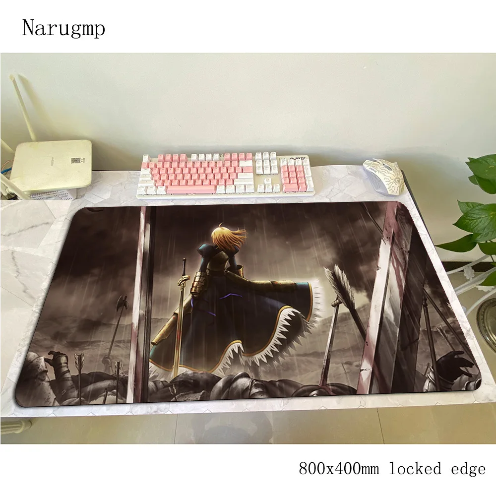 

Fate mouse pad 800x400x4mm mats big Computer mouse mat gaming accessories Halloween Gift large mousepad keyboard games pc gamer