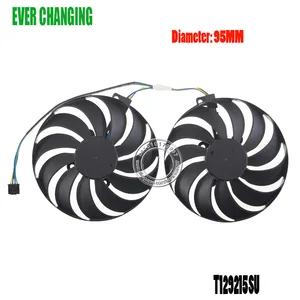 95 мм T129215SU FDC10U12S9-C DC12V 4-контактный вентилятор графической карты для ASUS Radeon RX 5600 RX 5700 DUAL EVO OC