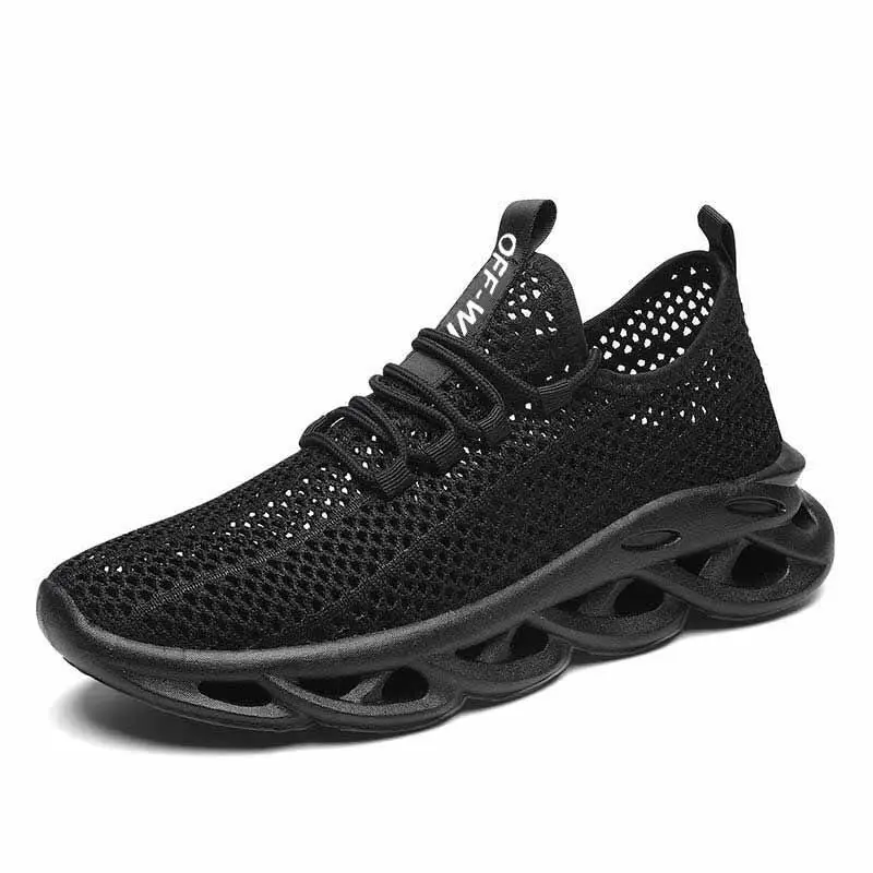 

2020 New Casual Shoes Men's Breathable Sport Mesh Shoes Comfort Increase Lace-up Non-slip Low-top Running Shoes Tenis Masculino