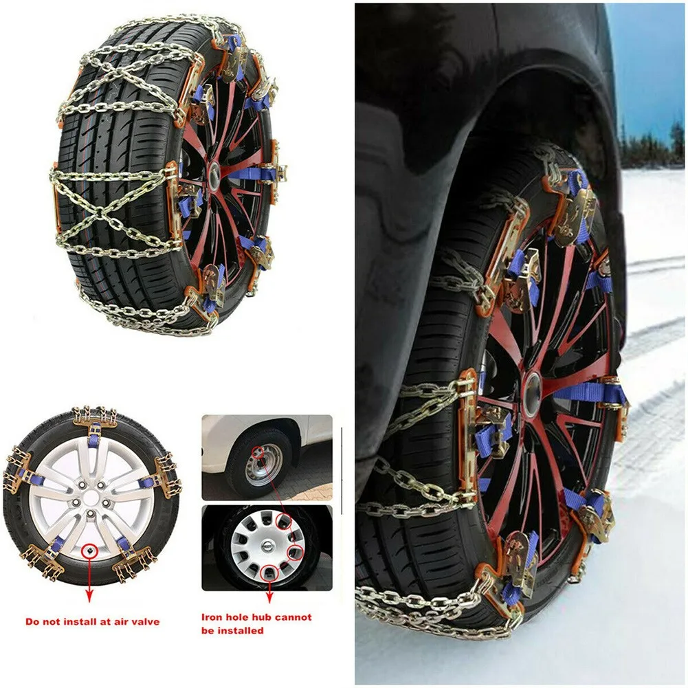 

Wheel Tire Snow Anti-Skid Chain Urgent Winter Universal For SUV Car Truck High Quality And Durable Car Tire Snow Chain