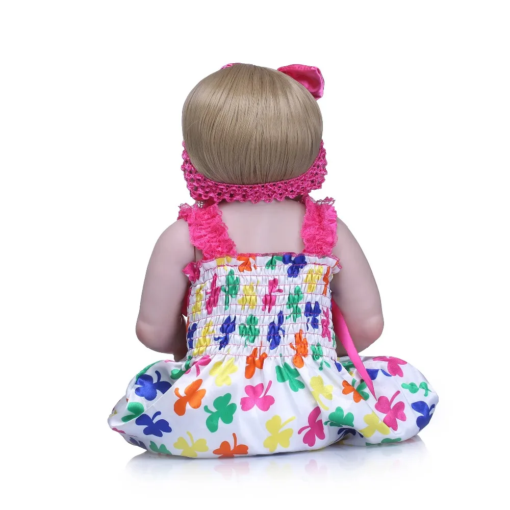 

NPK Silicone Reborn Baby Doll Toys Lifelike Soft Vinyl Newborn babies 48CM Reborn doll Birthday Gift Girls Brinquedos