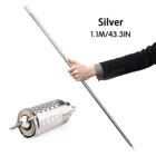Телескопическая Серебряная палочка, профессиональный реквизит для трюков, растягивающаяся уличная палочка для самообороны, снятие стресса, высокоэластичные волшебные игрушки