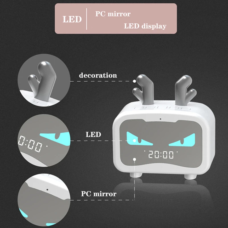 Bluetooth-динамик M1 с кошачьими ушками светодиодный дисплей портативный
