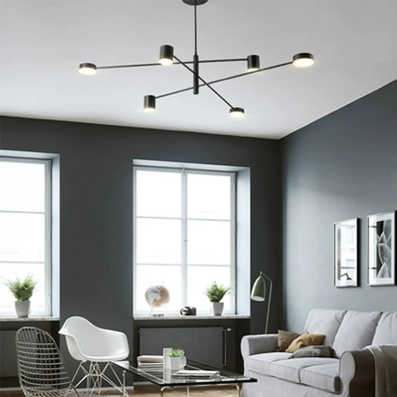 Художественная креативная Люстра для гостиной Современная Подвесная лампа в