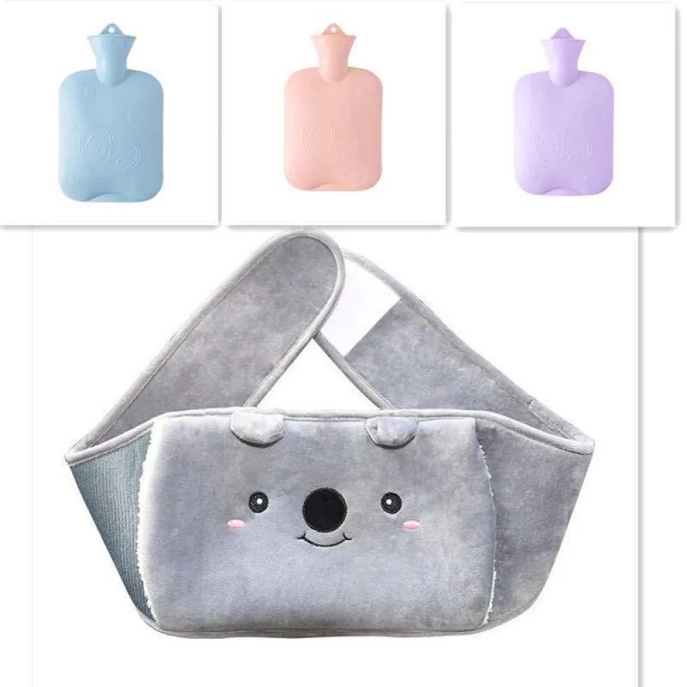 

Hot Water Bottle Bag With Warm Plush Waist Cover Belt For Arthritis Therapy ( Hot Water Bottle + Waist Belt )