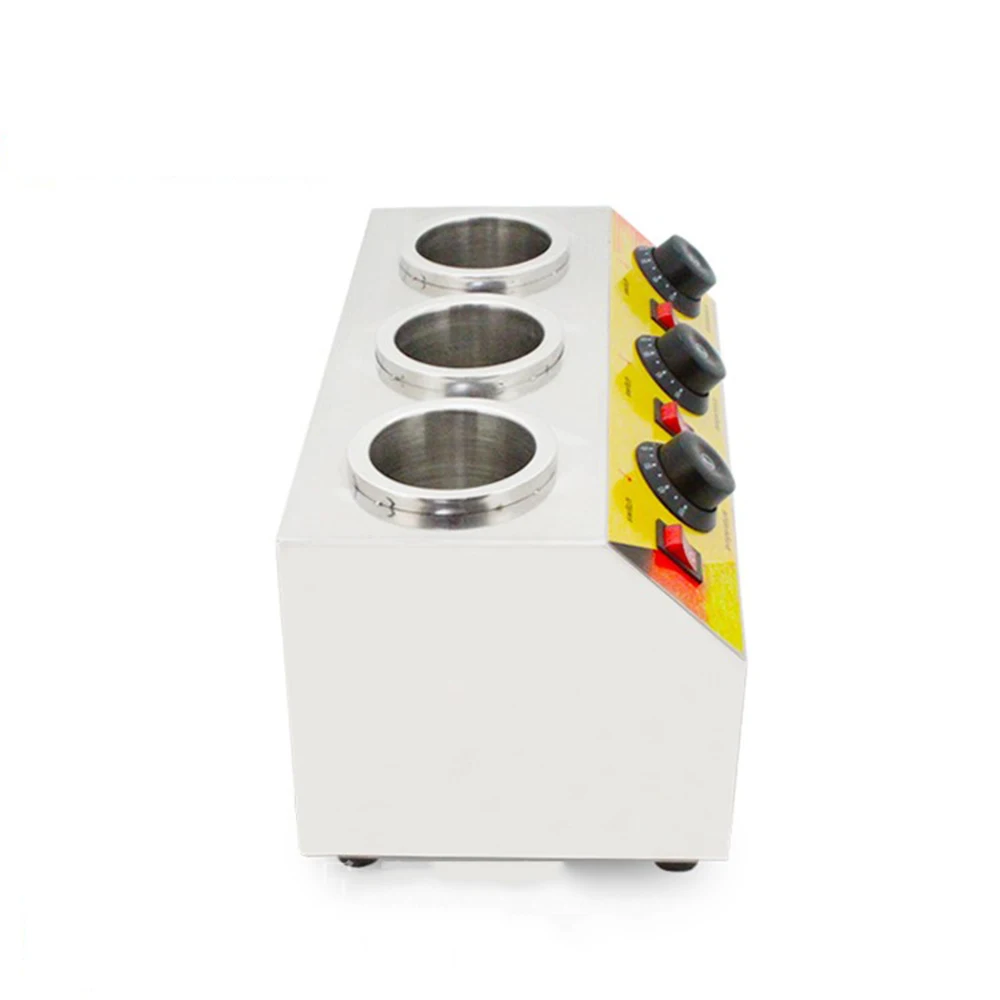 Электрический Трехместный соус бутылки теплее горячего шоколада сыра 3