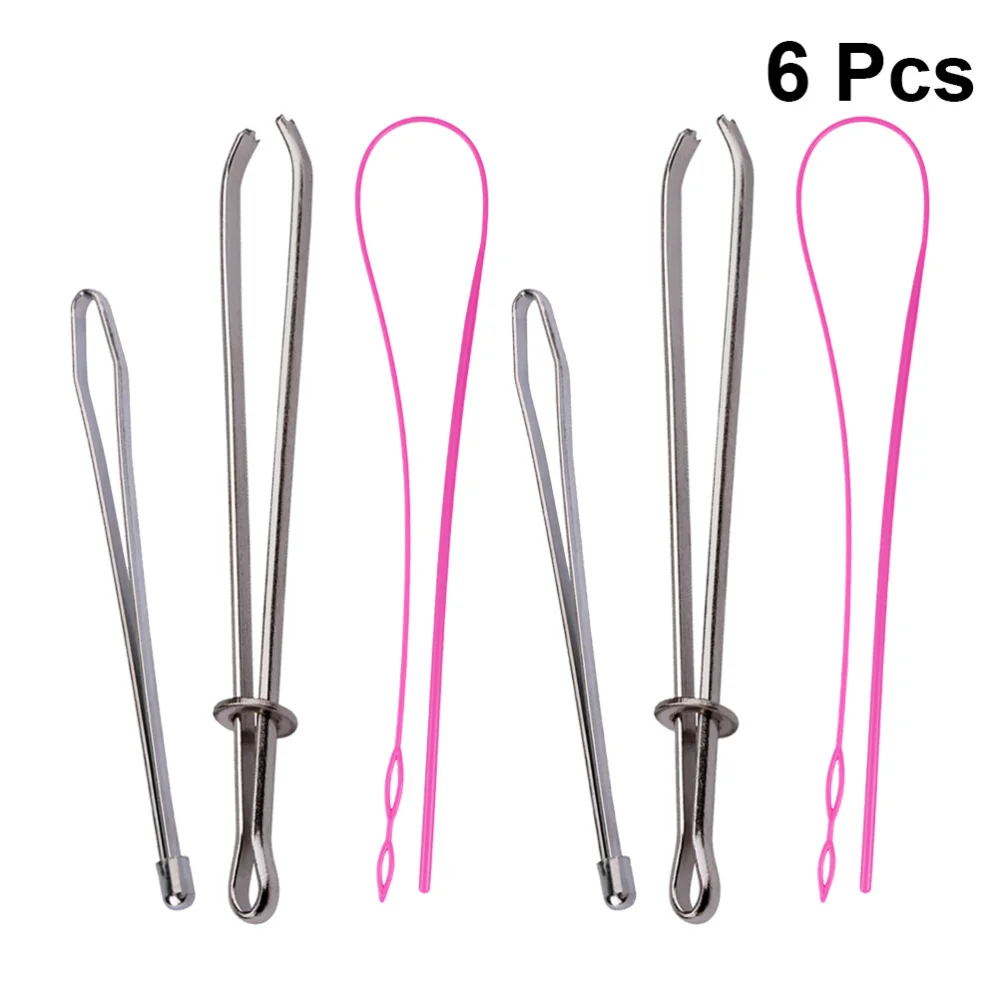 

Threader Sewing Drawstring Threading Tools Tweezers Tool And Thread Inserter Steel Metal Needle Plastic