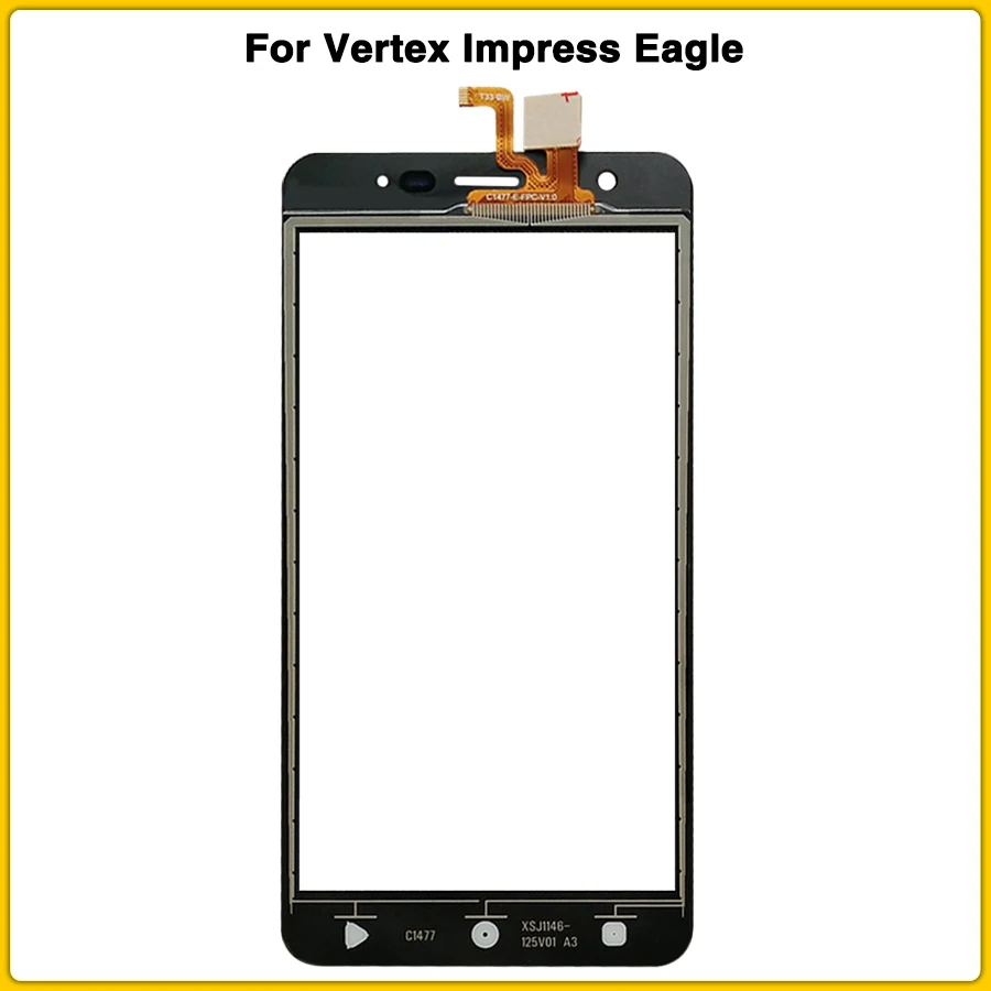 Сенсорный экран Eagle Для Vertex Impress Eagle Сенсорная панель дигитайзер Сенсорная передняя стеклянная линза