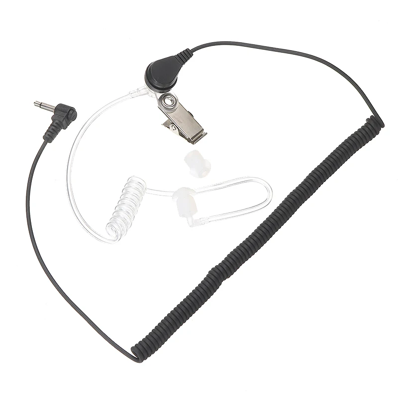 

3.5mm Acoustic Tube Earpiece Wired Earphones Hands-free Anti-Radiation Earpiece Mono Stereo Hollow Air With Mic Lightweight