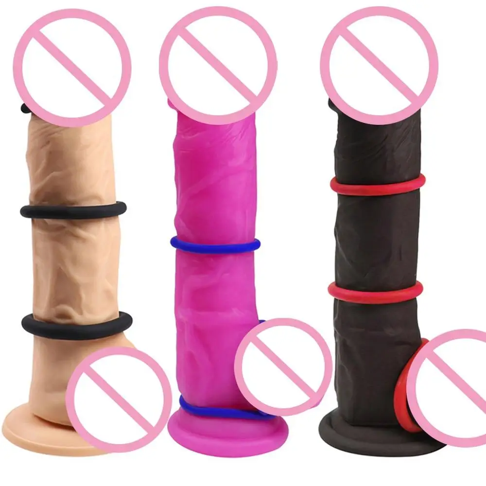 3 шт. набор колец для пениса кристалл задержки эякуляции Cockring силиконовый петух