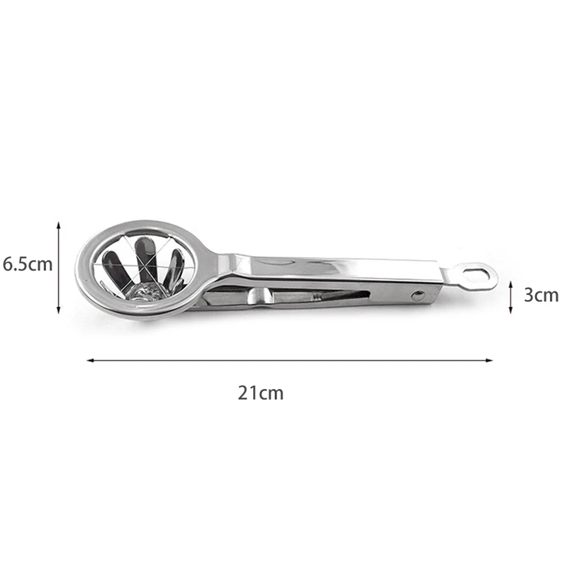 Stainless Steel Hexagonal Egg Cutter Slicer Fancy Preserved Splitter Cutting Supporter | Дом и сад