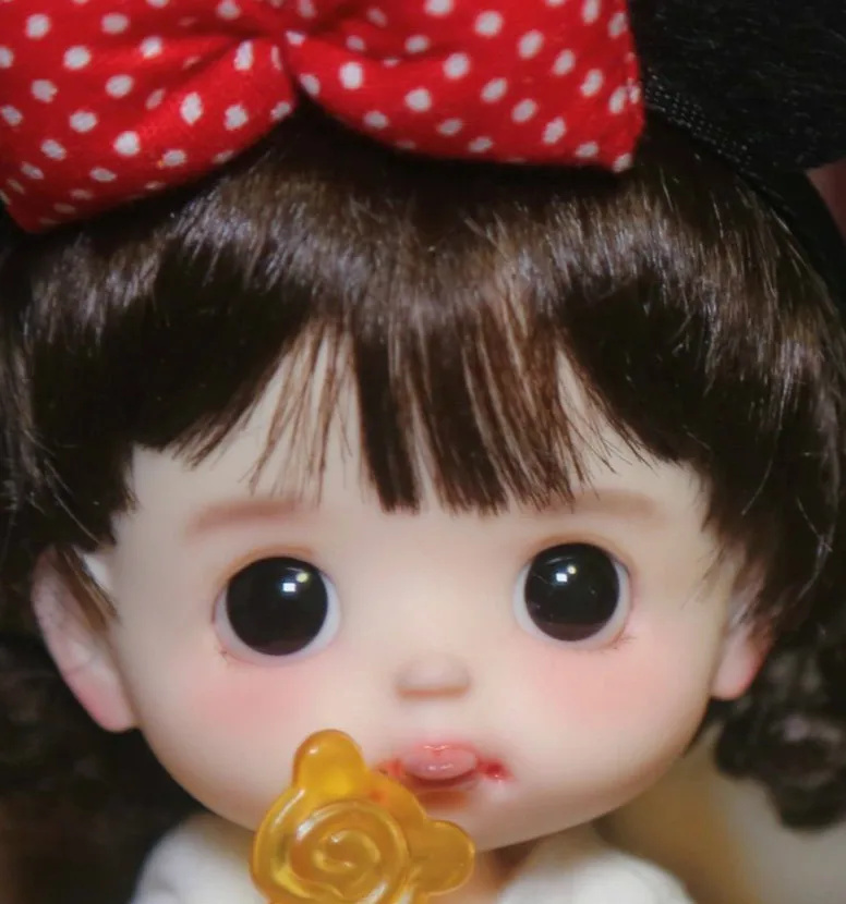 head No freckle face ANN OB11 кукла ручной работы на заказ 1/8 BJD куклы OB - Цвет: head No freckle face