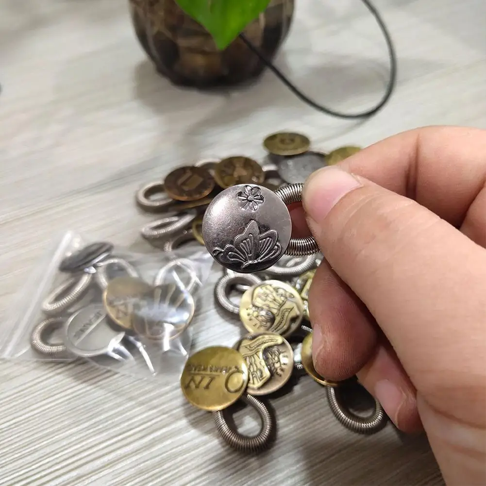 20 мм кнопка для удлинения джинсов без гвоздей съемная металлическая жира шов