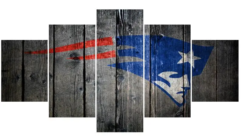 NF-11 Sport Ball Patriots Team Paintings Wall Home Decor New England Canvas Painting Calligraphy For Living Room Bedroom - Цвет: NF-11