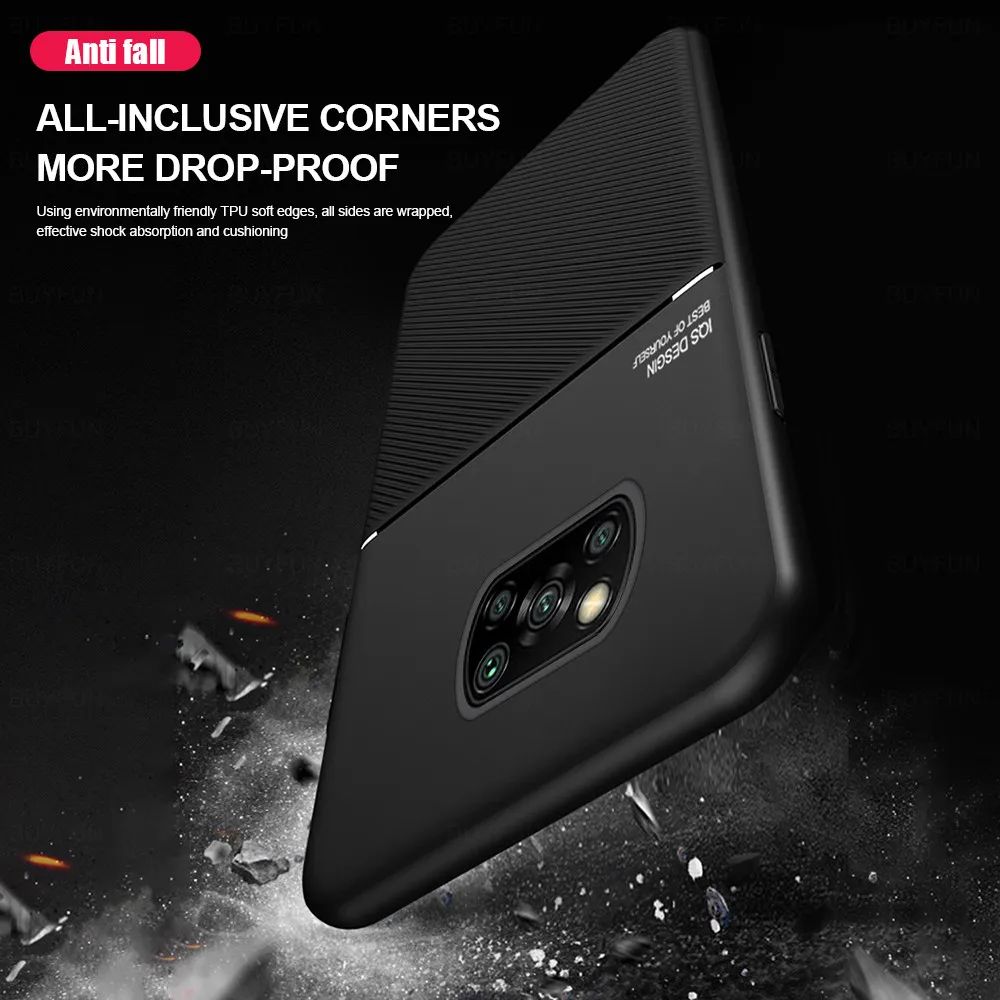 matte soft silicone case for xiaomi poco x3 nfc phone case on pocox3 x 3 pro pocophone x3pro car holder magnet back cover shell free global shipping
