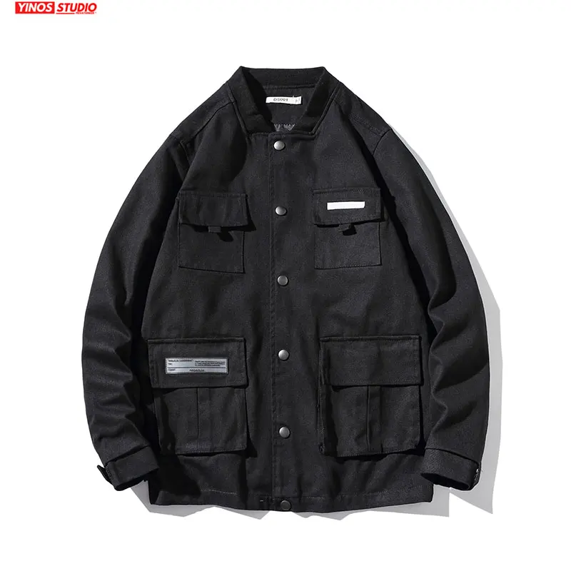 Прямая поставка 2020 мужская повседневная Осенняя верхняя одежда хлопковое