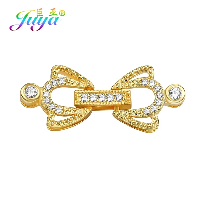 Gold Juya DIY украшения из бисера фурнитура поставки золото/серебро застежка Крюк Замок застежки для ручной работы Бисероплетение Жемчуг Изготовление ювелирных изделий - Цвет: Gold