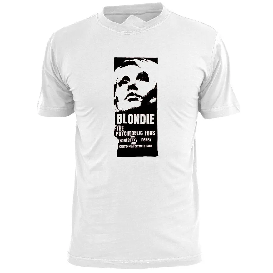Blondie психоделическая меховая вдохновляющая Мужская Подарочная футболка в стиле